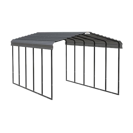 Arrow Storage Products Carport, 12 ft. x 24 ft. x 9 ft. Charcoal CPHC122409